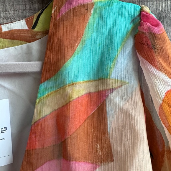 Floral Chiffon Cropped Wrap Top from Forever 21 Sz Medium - Picture 11 of 11